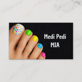 Pedicurist Toe Nail Technician QR Visitkort