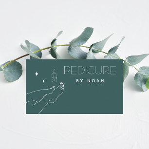 Pedikyr Söt Cute Feet Elegant Nagel Polska Lugnen Visitkort