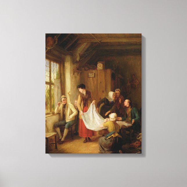 Pedlar, 1814 (olja på panel) canvastryck (Framsida)