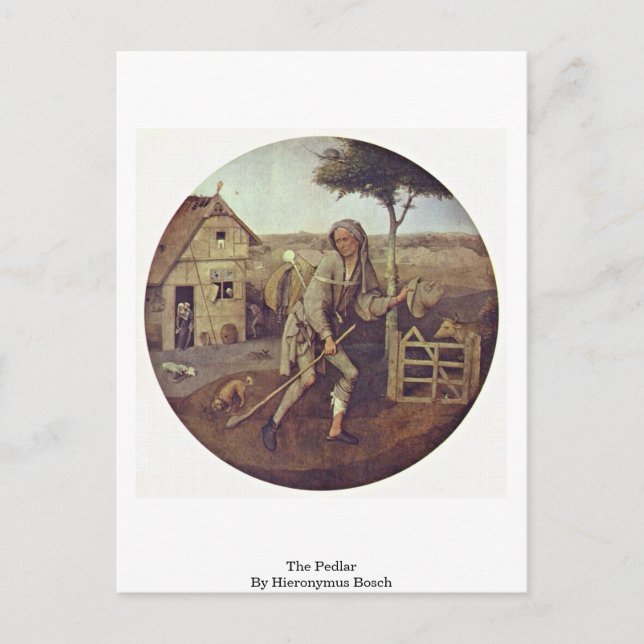 Pedlar. från Hieronymus Bosch Vykort (Framsida)