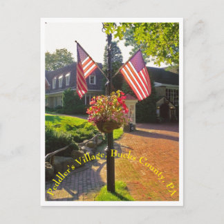Pedler's Village, Bucks County, PA Postcard Vykort