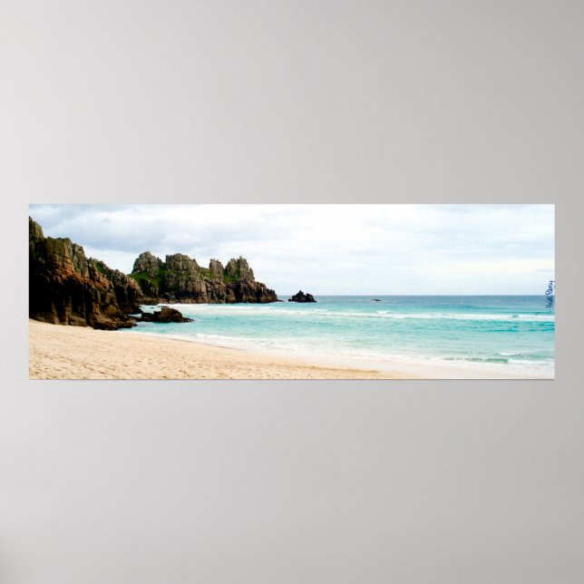 Pedn Vounder, Cornwall Beach Poster (Framsidan)