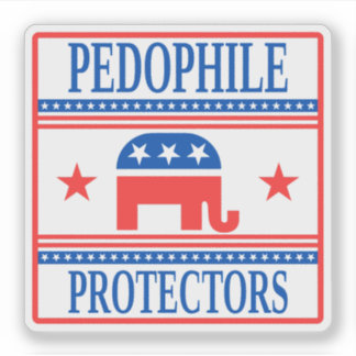 Pedo Beskyddare, Rolig Anti-Trump Epstein Klistermärken