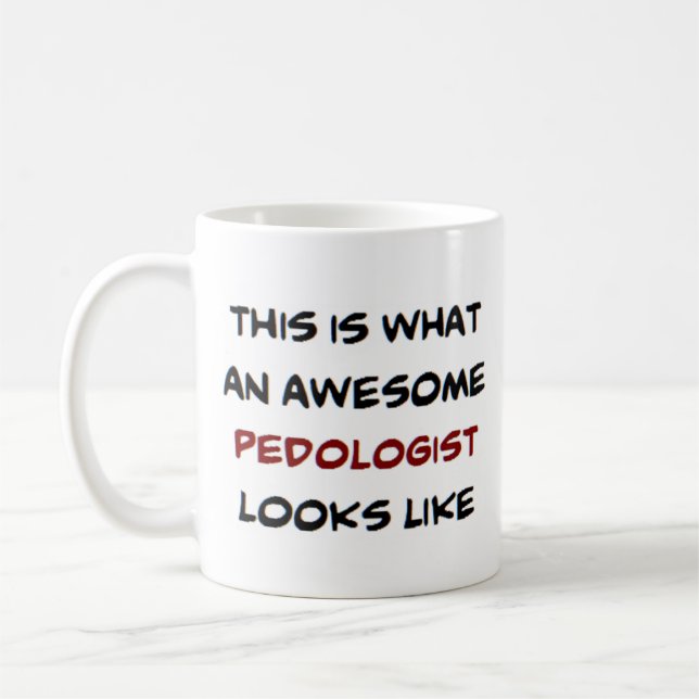 pedolog, fantastisk kaffemugg (Vänster)