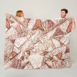 Pedra áspera em marrom claro cremoso fleecefilt