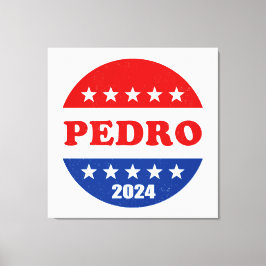 Pedro 2024 Bästa presidentkandidat Canvastryck