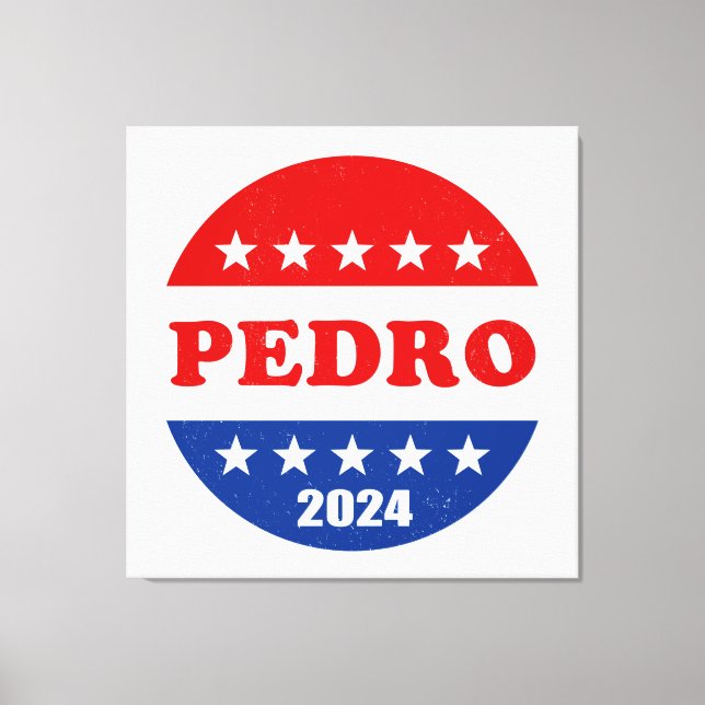 Pedro 2024 Bästa presidentkandidat Canvastryck (Framsida)