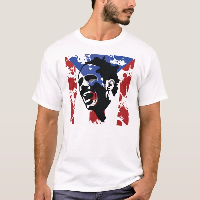 Pedro Albizu Campos T skjorta Tee Shirt (Framsida)