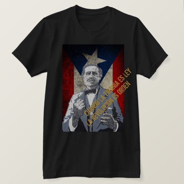 Pedro Albizu Campos Tee Shirt (Design framsida)
