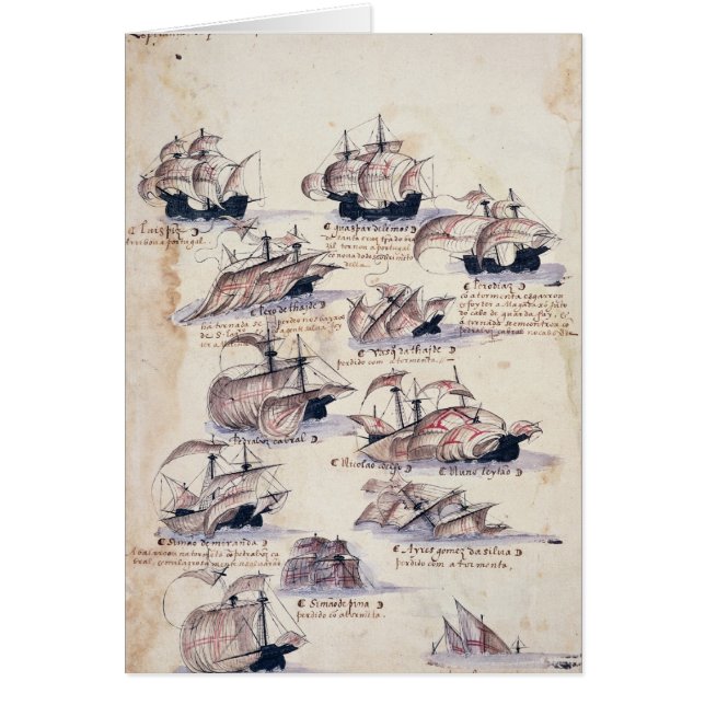 Pedro Alvares Cabral Hälsningskort (Framsidan)