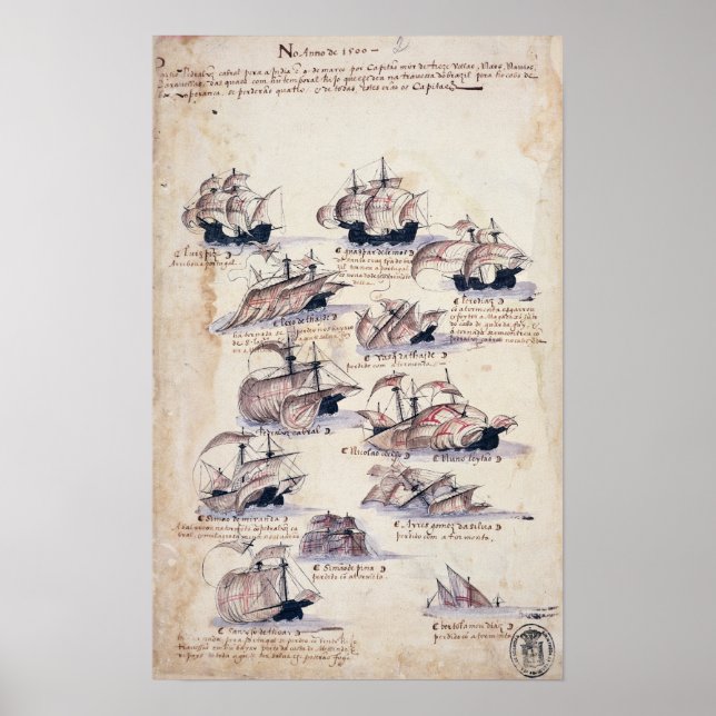 Pedro Alvares Cabral Poster (Framsidan)