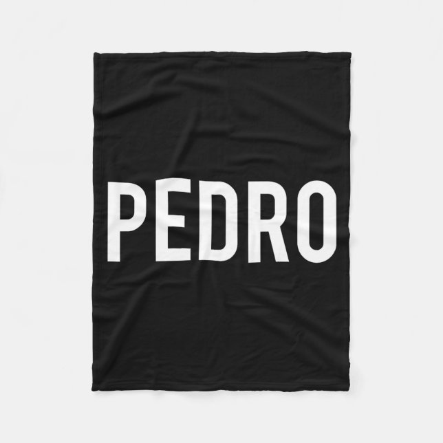 Pedro - Cool New Funny Name Fan Gift Tee  Fleecefilt (Framsidan)