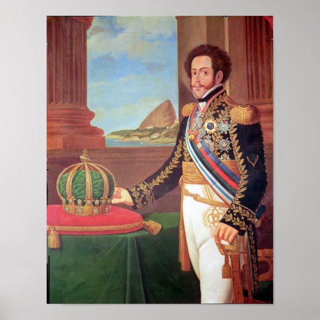Pedro I Emperor of Brazil, 1825 Poster (Framsidan)