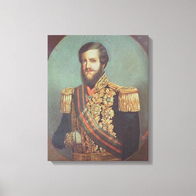 Pedro II Emperor of Brasilien Canvastryck (Framsida)