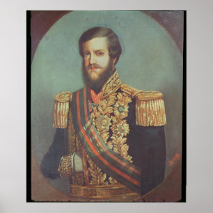 Pedro II Emperor of Brasilien Poster