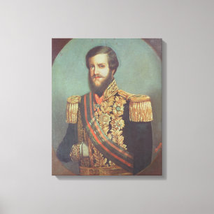 Pedro II kejsare av Brasilien Canvastryck