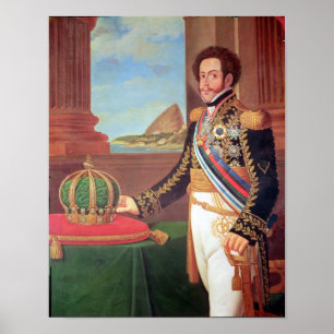 Pedro mig kejsare av Brasilien, 1825 Poster