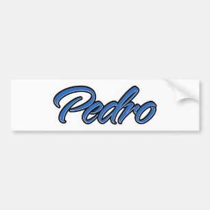 Pedro Namn blue Aufkleber Sticker Autoaufkleber Bildekal