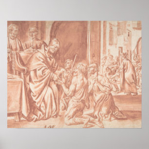 Pedro Orrente - Thomas of Villanova, ärkebiskop av Poster