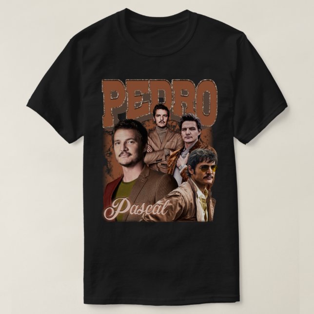 Pedro Pascal4 T Shirt (Design framsida)