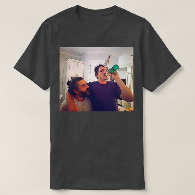 Pedro Pascal OsIsaac toonized T Shirt (Design framsida)