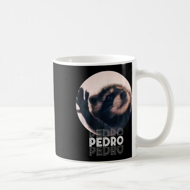 Pedro Racoon Dance Popular Internet Meme Mapache D Kaffemugg (Höger)