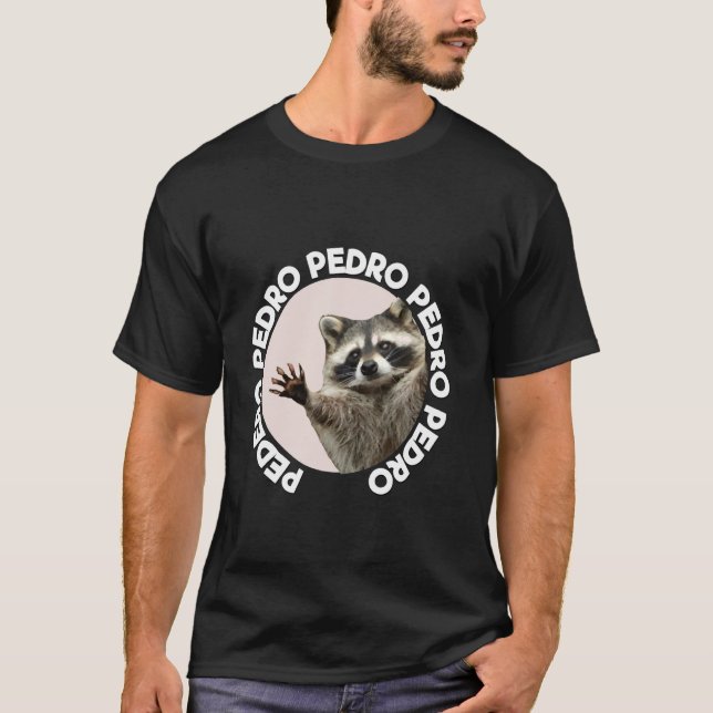 Pedro Racoon Funny Animal Cute Design Roligt Danci T Shirt (Framsida)