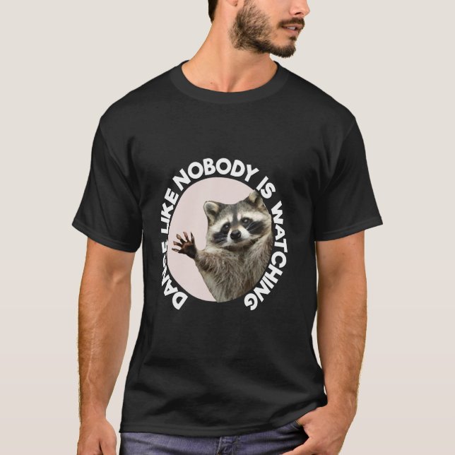Pedro Racoon Funny Animal Cute Design Roligt Danci T Shirt (Framsida)