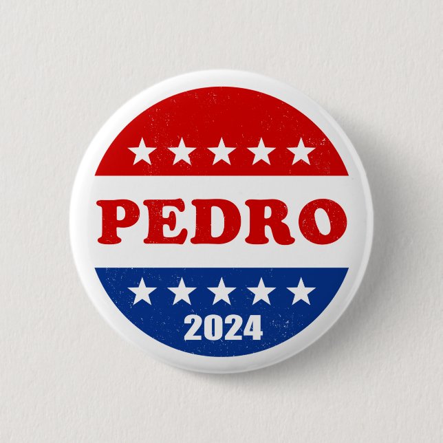 Pedro Voter Button 2024 Val USA Knapp (Framsida)