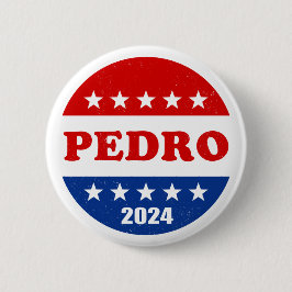 Pedro Voter Button 2024 Val USA Knapp