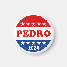 Pedro Voter Button 2024 Val USA
