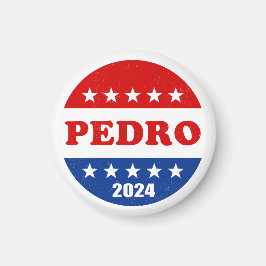 Pedro Voter Button 2024 Val USA Magnet
