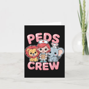 PEDS Crew Pediatrisk Sjuksköterska Pediatriker RN Kort