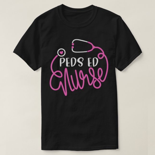 Peds ED Nurse  RN ER Pediatric Emergency Nursing D T Shirt (Design framsida)