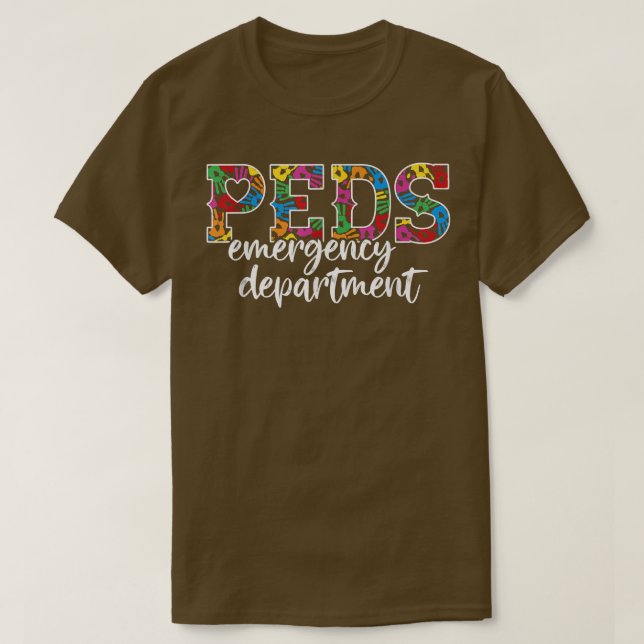 PEDS Emergency Department Doctor RN ER Pediatric E T Shirt (Design framsida)