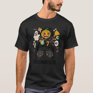 Peds Nurse Life Spooky Peds Nurse Halloween Pediat T Shirt