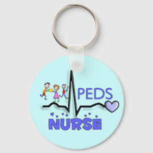 PEDS NURSE QRS Design T-Shirts & Gifts Nyckelring