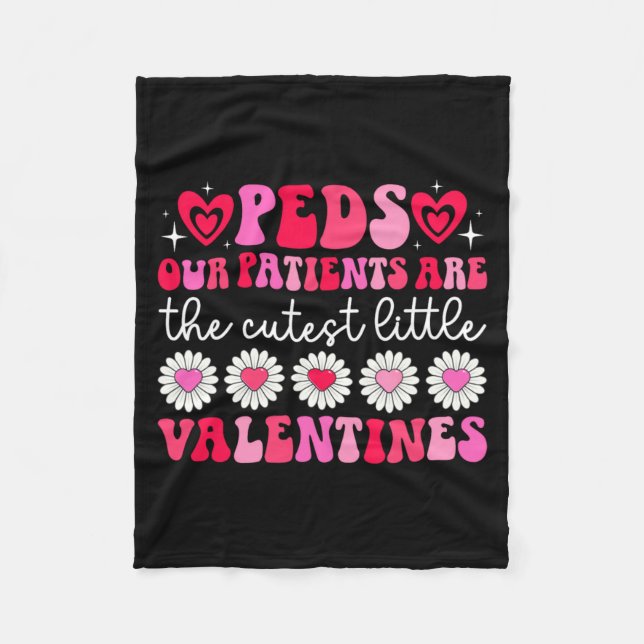 Peds Nurse Valentine Pediatric Nursing Valentines  Fleecefilt (Framsidan)