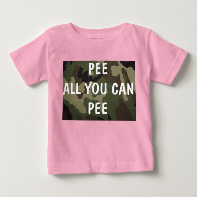 Pee All du kan Pee Tee Shirt (Framsida)