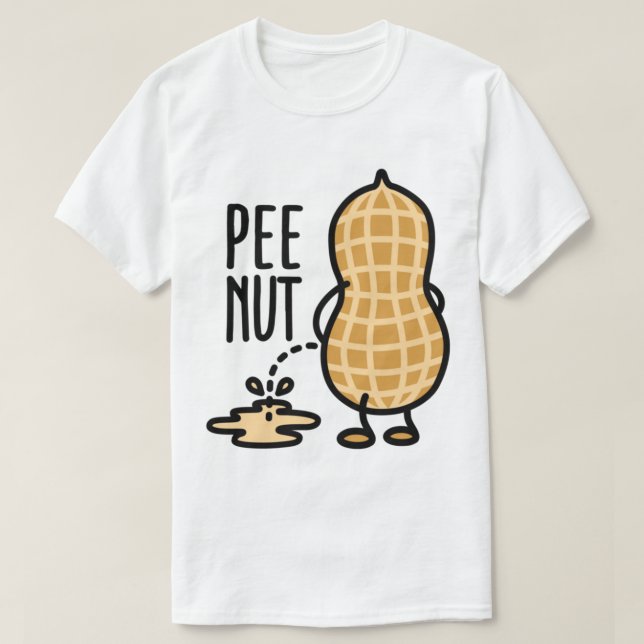 Pee-nöt peenut peanut t shirt (Design framsida)