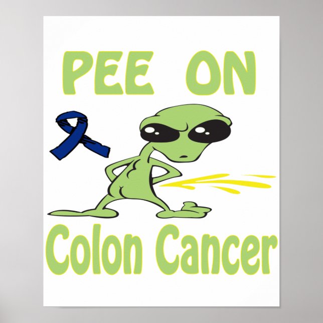 Pee on Colon Cancer Poster (Framsidan)