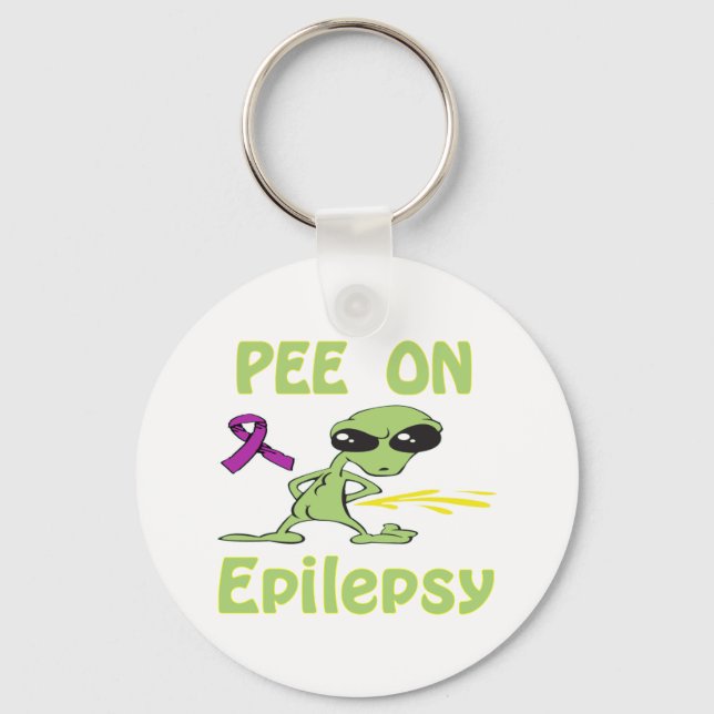 Pee on Epilepsy Keychain Nyckelring (Framsida)
