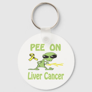 Pee on Liver Cancer Keychain Nyckelring