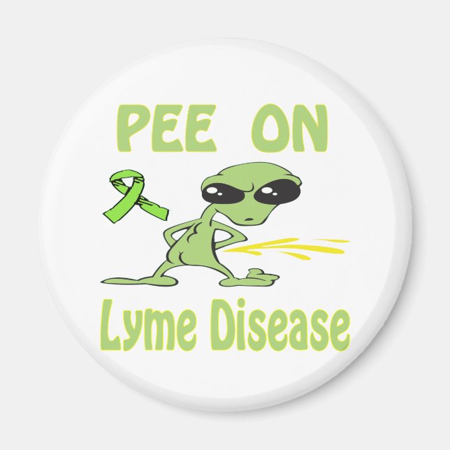 Pee on Lyme Disease Magnet (Framsidan)