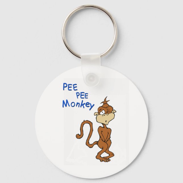 Pee Pee Monkey Nyckelring (Framsida)