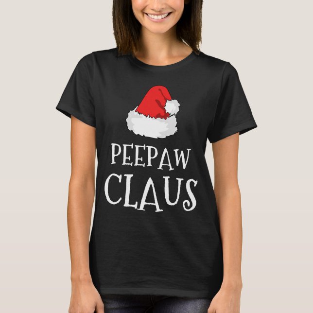 Pee-Tass Claus jul-Hat Group Matching Pajama T Shirt (Framsida)
