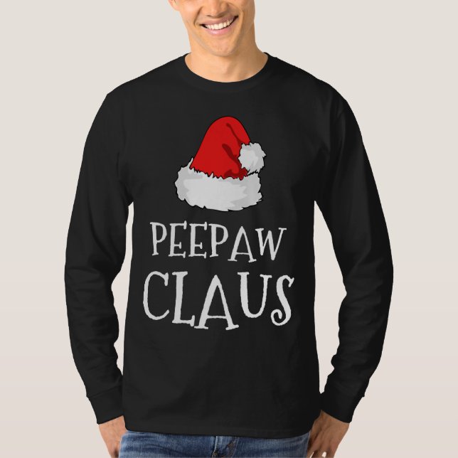 Pee-Tass Claus jul-Hat Group Matching Pajama T Shirt (Framsida)