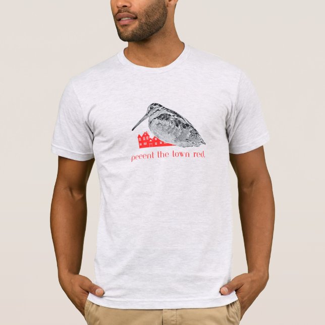 Pee the town red. t shirt (Framsida)