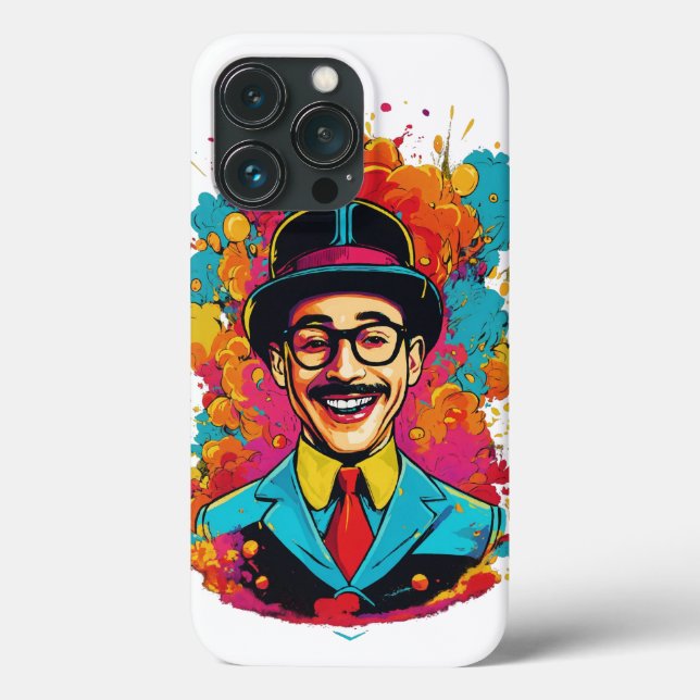 Pee Wee Herman Laughing iPhone 13 Pro Barely Där (Baksida)