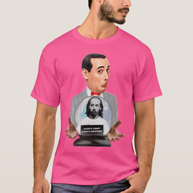 Pee Wee Herman Mugshot T Shirt (Framsida)